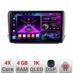 Navigație Android Peugeot 208/2008 cu ecran InCell 1K, 4GB RAM și 64GB