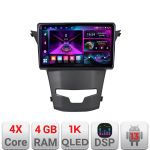 Navigație Android SsangYong Korando 2014-2019, 4GB RAM, 64GB, ecran 1K