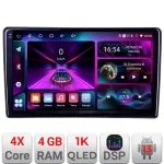 Navigație auto universală 2DIN 9 inch, Android, 4GB RAM, 64GB, ecran 1K