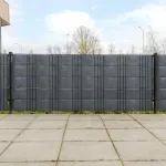 Paravane pentru balcon, 5 buc., antracit, 255x19 cm, poliratan GartenMobel Dekor