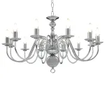 Candelabru, argintiu, 12 becuri x E14 GartenMobel Dekor