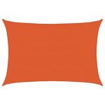 Pânză parasolar, portocaliu dreptunghiular 5x7 m HDPE 160 g/m² GartenMobel Dekor