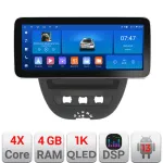Navigatie Android 13 Citroen C1 Peugeot 107 Toyota Aygo 2005-2014, 12.3 inch
