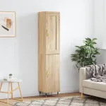 Dulap înalt, stejar sonoma, 34,5x34x180 cm, lemn prelucrat GartenMobel Dekor