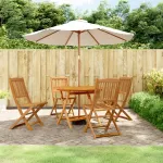 Set mobilier de grădină, 5 piese, lemn masiv de acacia GartenMobel Dekor