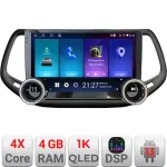Navigatie Android Jeep Compass 2017, 10.5 inch, 4GB RAM, 64GB, GPS
