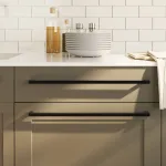 Mânere de dulap, 10 buc., negru, 480 mm, oțel inoxidabil GartenMobel Dekor