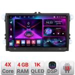 Navigație auto VW Skoda Seat Edotec 9 inch 4+64GB CarPlay Android Auto