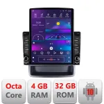 Navigație Renault Trafic 2009-2014 dedicată, ecran vertical 9.7 inch, Android 4+32