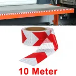 Bandă de semnalizare bandă de marcare bandă de barieră autoadezivă reflectorizantă roșie albă 10m Performance AutoTuning