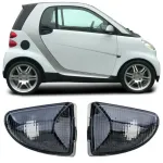 Set indicator lateral fum negru potrivit pentru Smart ForTwo Cabrio Coupe 451 2007-2015 Performance AutoTuning
