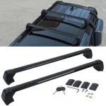 Barele transversale pentru suport de plafon din aluminiu negru, potrivite pentru Land Rover Defender 110 L663 din 19 Performance AutoTuning