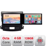 Navigatie Mitsubishi Outlander 2010 Kit-056 Edotec 2 ecrane  8 core 4+128 21.6 inch Incell android Wifi 5Ghz gps internet  Q