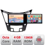 Navigatie Hyundai Sonata 2011-2015 Kit-259 Edotec 2 ecrane  8 core 4+128 21.6 inch Incell android Wifi 5Ghz gps internet