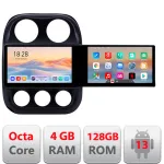 Navigatie Android Jeep Compass 2010-2016, 2 ecrane, 4GB RAM, 128GB