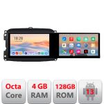 Navigatie Fiat 500 2015-2021 Edotec 2 ecrane  8 core 4+128 21.6 inch Incell android Wifi 5Ghz gps internet