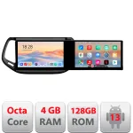 Navigație Jeep Compass 2017 cu 2 ecrane, Android 13, 4GB RAM, 128GB