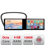 Navigatie Android Peugeot 607 cu 2 ecrane 21.6 inch, 4GB RAM, 128GB