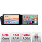 Navigatie Audi A4 2008-2016 NON-MMI Kit-A4 Edotec 2 ecrane  8 core 4+128 21.6 inch Incell android Wifi 5Ghz gps internet