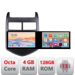 Navigatie Android Chevrolet Aveo 2010-2013, 2 ecrane, 4GB+128GB