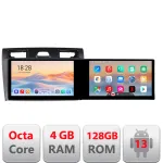 Navigație Android Ford Fiesta MK5 2002-2008, 2 ecrane, 4GB+128GB