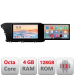 Navigație Hyundai i20 2020+ cu 2 ecrane 21.6 inch, Android, 4GB RAM, 128GB