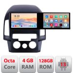 Navigatie Hyundai I30 2009-2012 clima manuala Kit-i30ac Edotec 2 ecrane  8 core 4+128 21.6 inch Incell android Wifi 5Ghz gps internet et GPS WIF