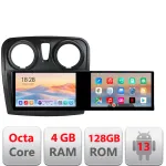 Navigație Dacia Sandero Logan 2012-2020 cu 2 ecrane, 4GB RAM, 128GB
