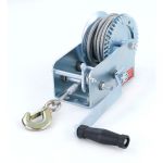 Winch manual pentru remorcă, cablu de oțel argintiu de 10 metri, 900 kg Performance AutoTuning