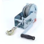 Winch manual pentru remorcă, cablu de oțel argintiu de 10 metri, 900 kg Performance AutoTuning