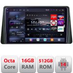 Navigatie Ford Focus 4 2019+ Kuga 2018-2023 Edotec Kit-focus4 8 core QLED 2K 16+512GB 360 Android Waze USB Navigatie Internet Youtube Radio