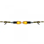 Semnalizator LED Mini pentru motocicletă LIZZARD cu lentilă clară neagră Mini Indicator cu E-Mark Performance AutoTuning