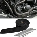 Banda de protecție termică pentru evacuare, neagră, până la 900°C, 50mmx2mm, 10 metri Performance AutoTuning