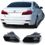Tăvițe de evacuare V8 550 stil negru, potrivite pentru BMW Seria 5 F10 F11 535i 535d Performance AutoTuning