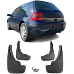 Set de apărători de noroi față și spate, negre, potrivite pentru VW Golf 4 97-06, Golf 5 05-09 Performance AutoTuning