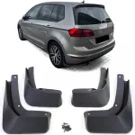 Set de apărători de noroi față și spate, negre, potrivite pentru VW Golf Sportsvan 2014-2017 Performance AutoTuning