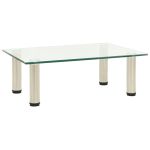 Suport TV, transparent, 40 x 35 x 17 cm, sticlă securizată GartenMobel Dekor