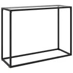 Masă consolă, transparent, 100x35x75 cm, sticlă securizată GartenMobel Dekor