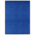 Covoraș de ușă lavabil, albastru, 90 x 120 cm GartenMobel Dekor