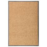 Covoraș de ușă lavabil, crem, 60 x 90 cm GartenMobel Dekor