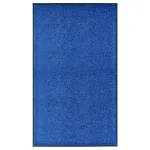 Covoraș de ușă lavabil albastru 90x150 cm GartenMobel Dekor