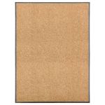 Covoraș de ușă lavabil crem 90x120 cm GartenMobel Dekor