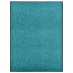 Covoraș de ușă lavabil cyan 90x120 cm GartenMobel Dekor