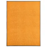 Covoraș de ușă lavabil portocaliu 90x120 cm GartenMobel Dekor