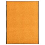 Covoraș de ușă lavabil portocaliu 90x120 cm GartenMobel Dekor