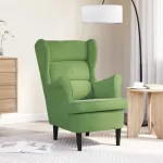 Fotoliu, verde deschis, catifea GartenMobel Dekor