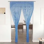 Perdea macrame, albastru, 140 x 240 cm, bumbac GartenMobel Dekor