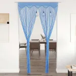 Perdea macrame, albastru, 140 x 240 cm, bumbac GartenMobel Dekor