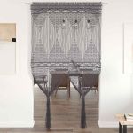 Perdea macrame, antracit, 140 x 240 cm, bumbac GartenMobel Dekor