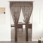 Perdea macrame, gri taupe,140 x 240 cm, bumbac GartenMobel Dekor
